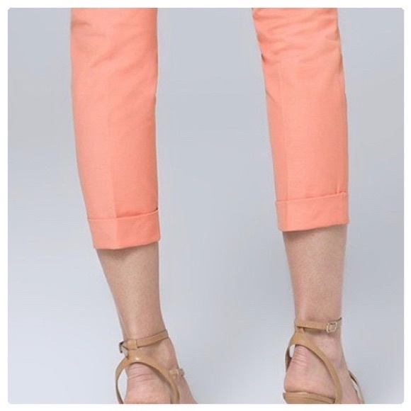 NWT! WHBM CORAL HAZE - SLIM CROPPED PANTS - Picture 9 of 16